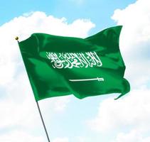 bandera del reino de arabia saudita foto