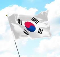 bandera de corea del sur foto