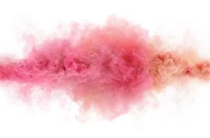 Pink caramel color smoking clouds. 3D render abstract background photo