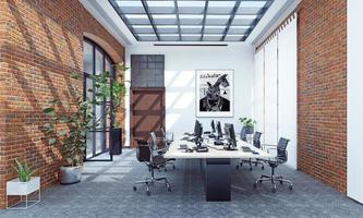 diseño de interiores de oficinas modernas foto