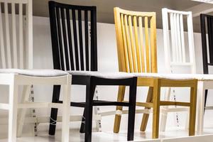 different color Chairs in modern design photo