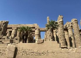 Photo of ancient egyptian architecture. Ancient city Luxor.