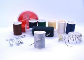 Sewing accessories photo. photo