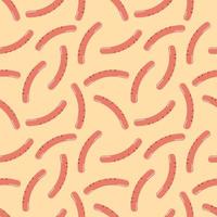 Seamless pattern with sausages photo