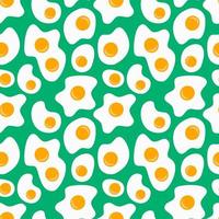 Seamless pattern with scrambled eggs photo