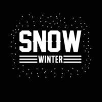 snow, winter, tshirt, graphic design vector