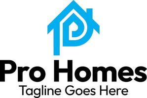 P Letter Logo-Pro Homes vector
