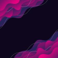 Pink Abstract Background. Pink-purple Waves. Square wallpaper. Gradient. White lines. Pattern. vector
