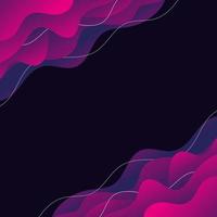 Pink Abstract Background. Pink-purple Waves. Square wallpaper. Gradient. White lines. Pattern. vector