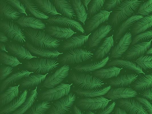 Green Palm Leaf Texture Background