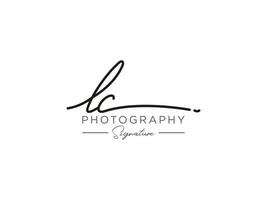 Letter LC Signature Logo Template Vector