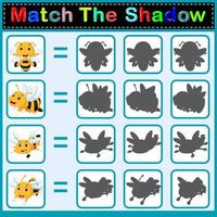 Find the correct shadow of the bee vector