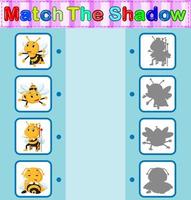 Find the correct shadow of the bee vector