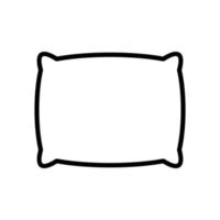 pillow outline icon vector