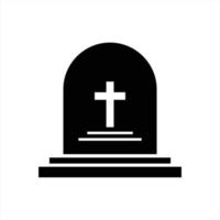 tombstone flat icon vector