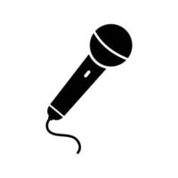 microphone flat icon vector