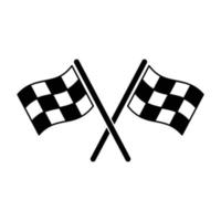 racing flags icon vector