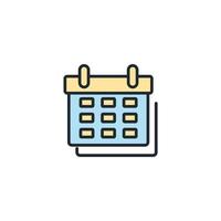 iconos de calendario símbolo elementos vectoriales para web infográfico vector