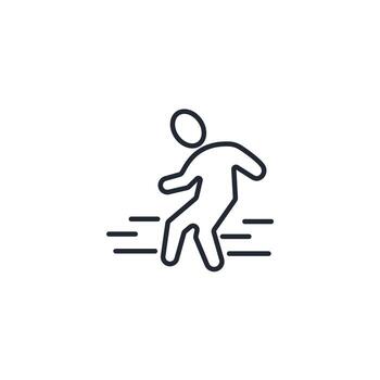 ejecutar iconos símbolo elementos vectoriales para infografía web vector