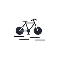 iconos de bicicletas símbolo elementos vectoriales para web infográfico vector