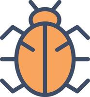 bug vector illustration on a background.Premium quality symbols.vector icons for concept and graphic design.