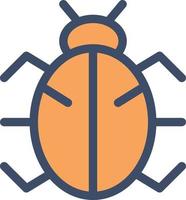 bug vector illustration on a background.Premium quality symbols.vector icons for concept and graphic design.