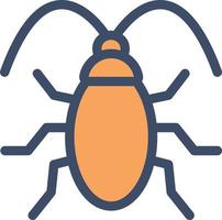 ilustración de vector de cucaracha en un fondo. símbolos de calidad premium. iconos vectoriales para concepto y diseño gráfico.