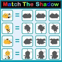 Find the correct shadow of the bee vector