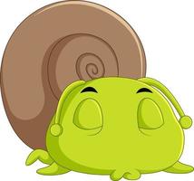 a comical snail cartoon vector