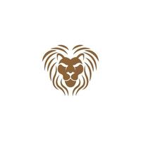 ilustración de diseño de icono de logotipo de león vector