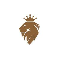 ilustración de diseño de icono de logotipo de león vector