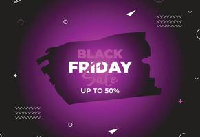 Black Friday sale poster. Commercial discount event banner. Black background textured. Vector business illustration. Black Friday vector illustration. Black Friday sale banner layout design
