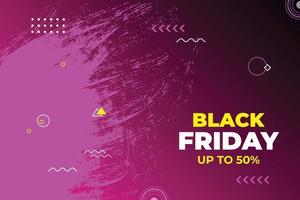 Black Friday sale poster. Commercial discount event banner. Black background textured. Vector business illustration. Black Friday vector illustration. Black Friday sale banner layout design