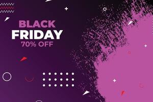 Black Friday sale poster. Commercial discount event banner. Black background textured. Vector business illustration. Black Friday vector illustration. Black Friday sale banner layout design