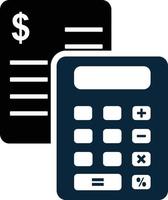 Calculate, calculator, education icon vector