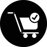 cart, check, shopping icon vector