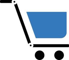 icono cesta, carro, compras vector