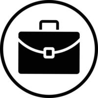 Icono bolsa, trabajo, maleta, maletín vector