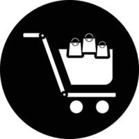 Basket, carry, cart icon vector