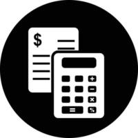 Calculate, calculator, education icon vector