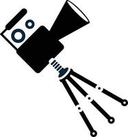 Camera, microphone, news icon vector