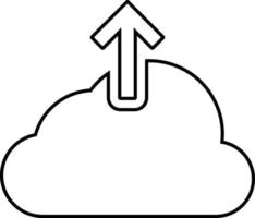 Backup, cloud, upload icon vector