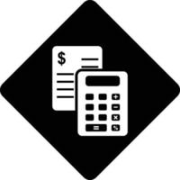 Calculate, calculator, education icon vector