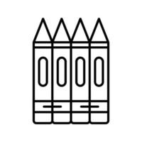 Crayons Vector Icon