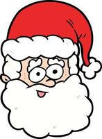 Vector Santa Claus in cartoon style