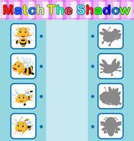 Find the correct shadow of the bee vector