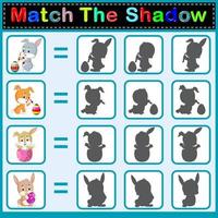 Find the correct shadow of the rabbit vector