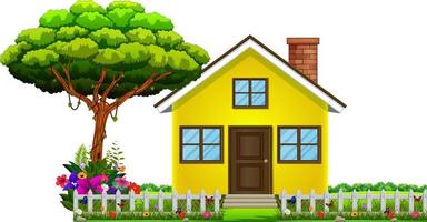 a house in beautiful nature vector