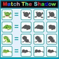 Find the correct shadow of the frog vector