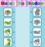 Find the correct shadow of the frog vector